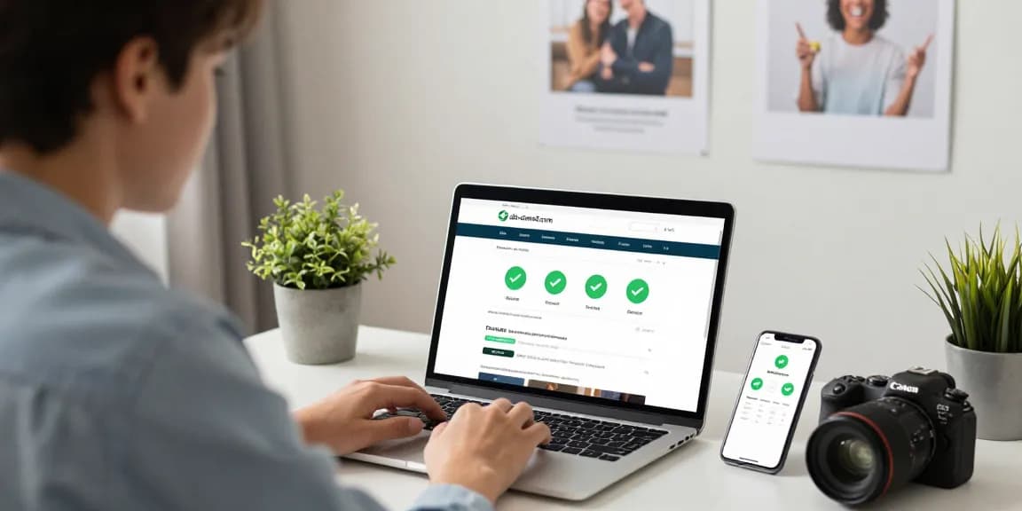 User verifying website safety while browsing shs-dome5.com for secure online shopping.