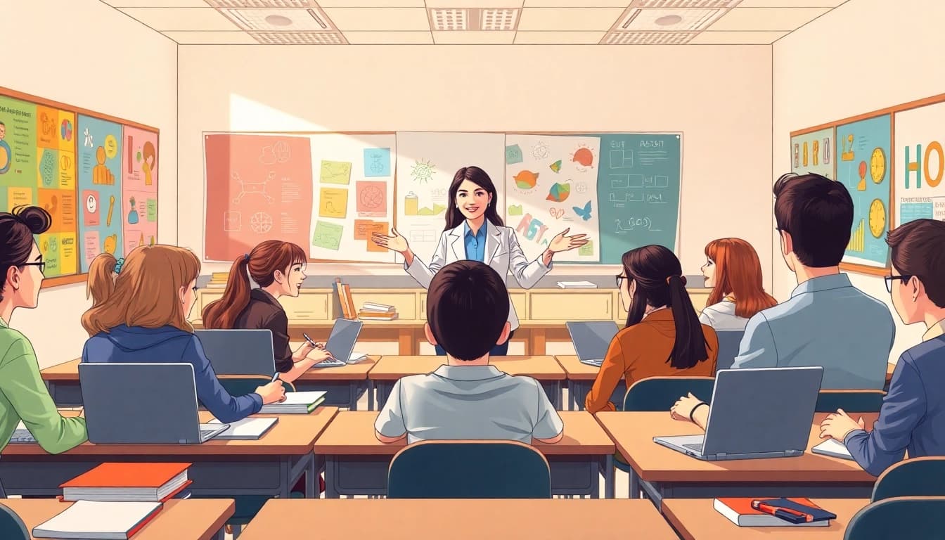 Engaged students participating in Education activities in a collaborative classroom setting.