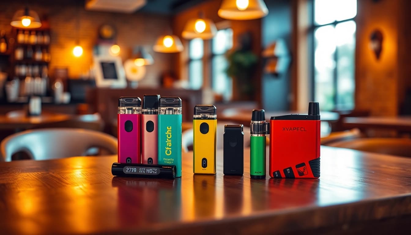 Showcase off stamp vapes highlighting their innovative design and variety of flavors.