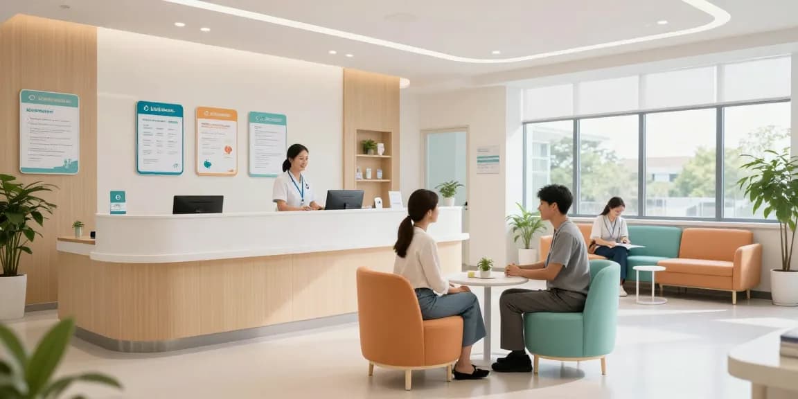 David Hoffmeister reviews at a modern health clinic showcasing patient care, medical services, and compassionate healthcare.