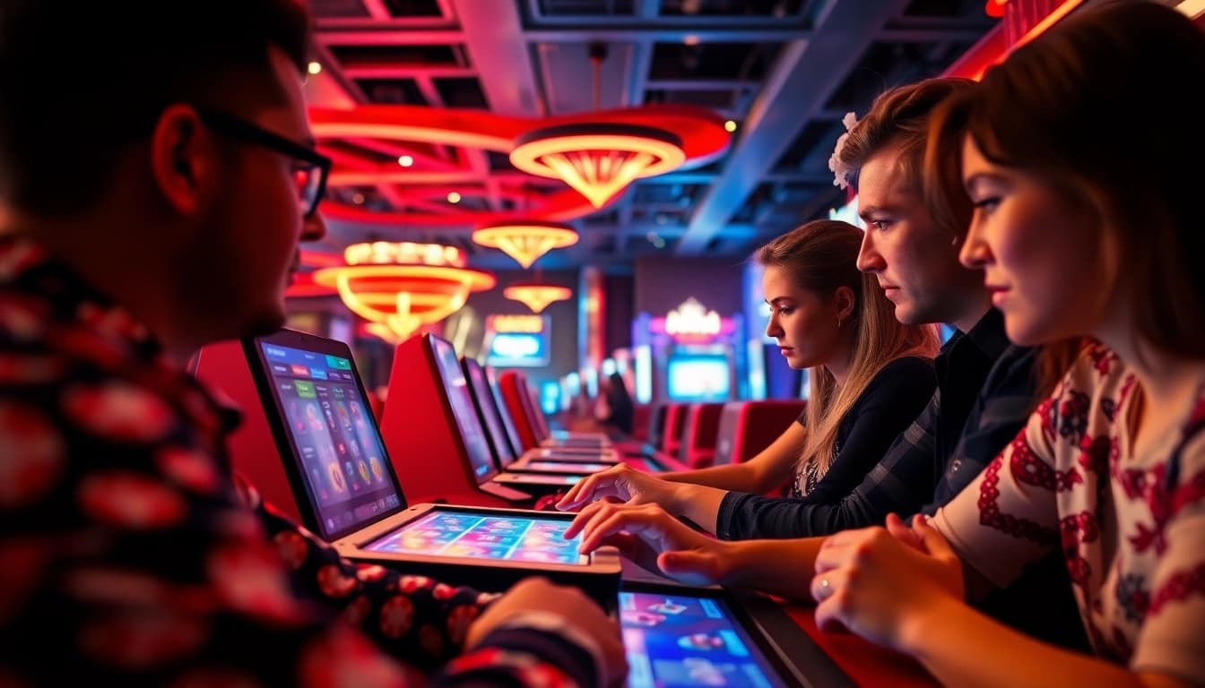 Không khí chơi game trực tuyến đầy hứng khởi, giới thiệu kU3933 và người chơi tham gia cá cược kỹ thuật số.