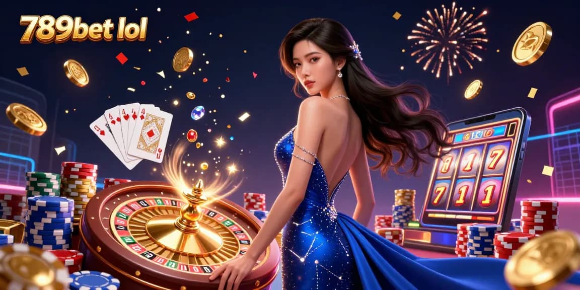 Enjoy thrilling games at 789bet lol while celebrating with cascading coins and exciting casino elements.