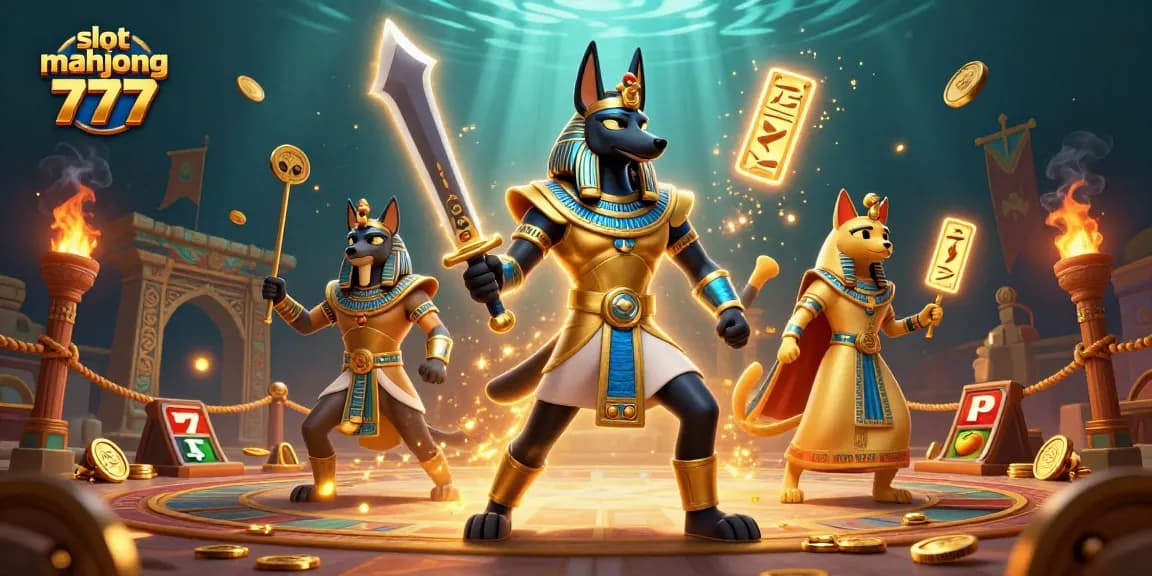 Experience thrilling wins with slot mahjong 777 in a vibrant, multi-character casino scene