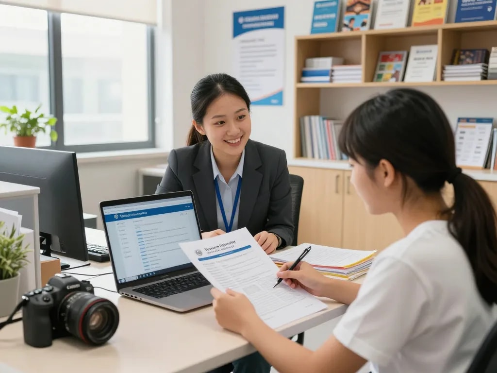 Complete Guidelines for Collecting Certificates from National University (Bangladesh) showcased in a modern educational service center assisting students with applications.