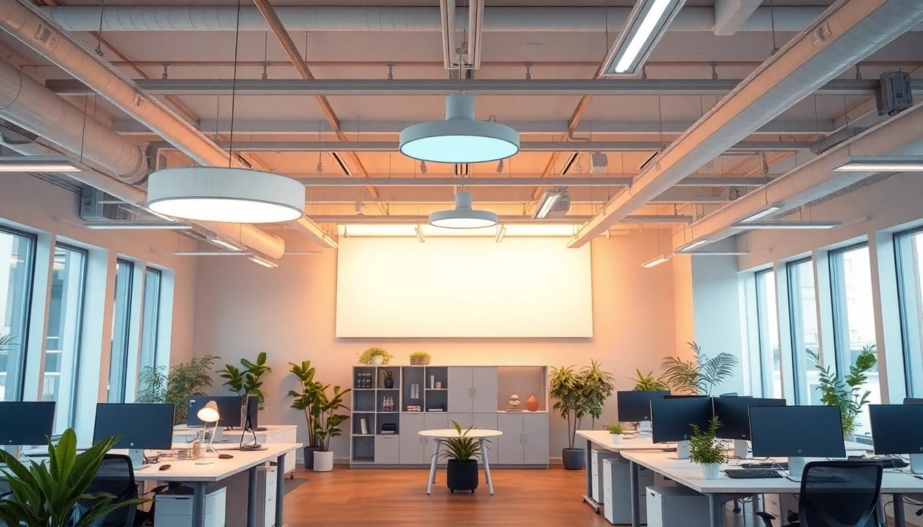 Illuminate your space with stylish lighting solutions featuring modern designs and warm ambiance.