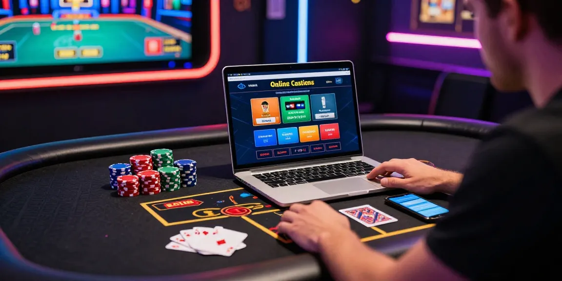 Player enjoying credit card casinos at https://brcs.co.uk with vibrant gaming setup and modern atmosphere.