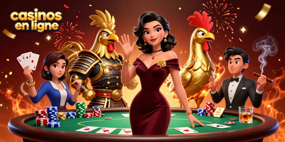 Vivez des moments palpitants dans les casinos en ligne avec des personnages 3D vibrants et des dynamiques de poker.