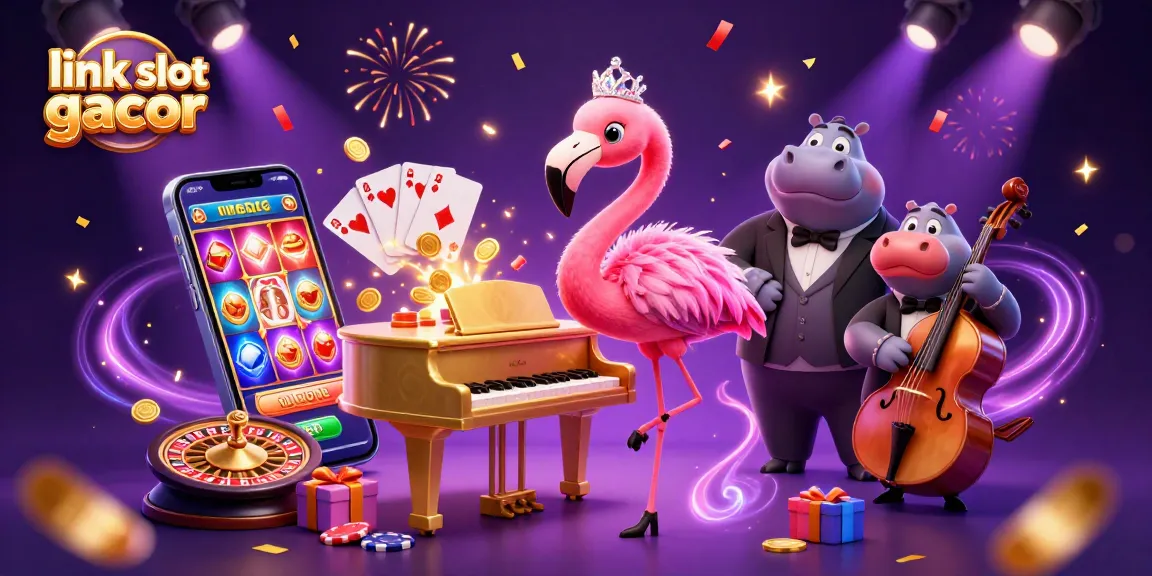 Experience thrilling wins with link slot gacor at vibrant casino games, featuring lively characters.