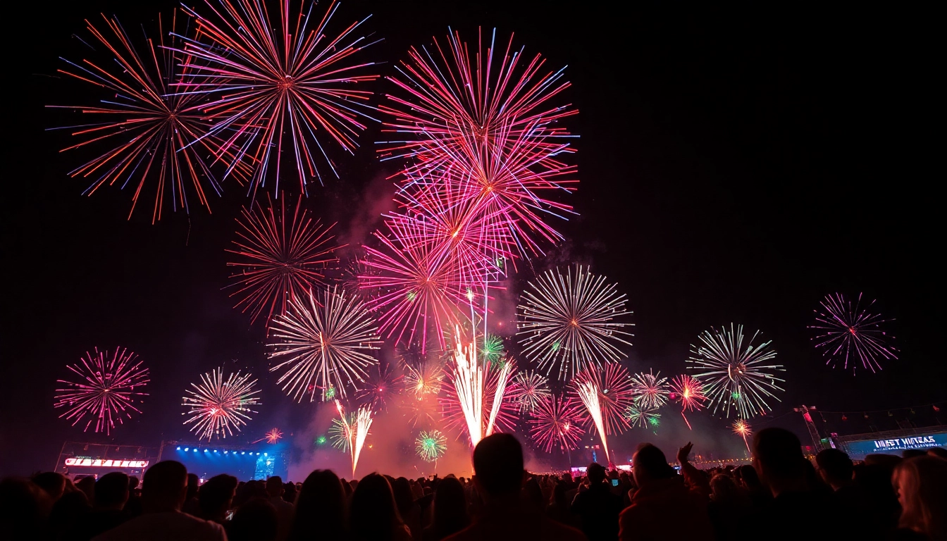 Experience beautiful fireworks at night with cheap fireworks near me illuminating the sky.