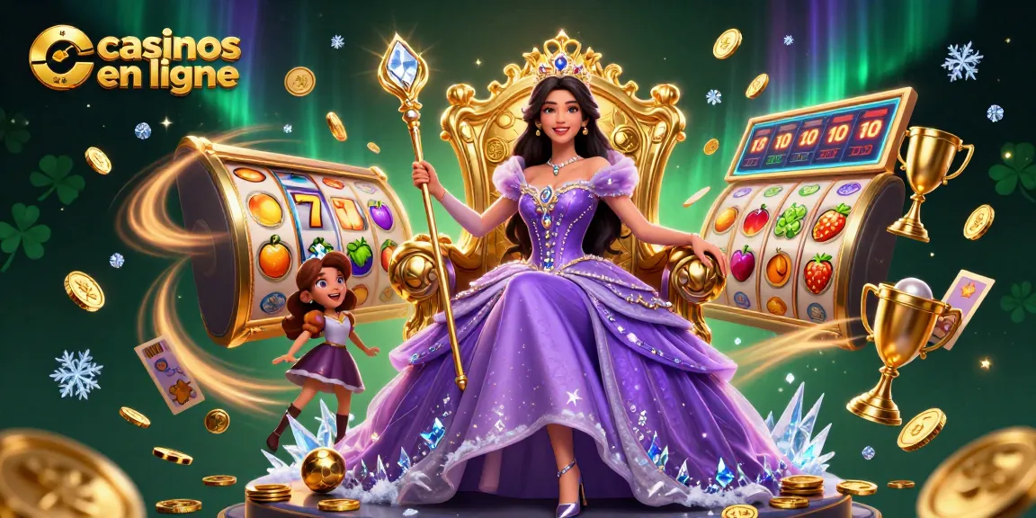 Interagissez avec des casinos en ligne grâce à des illustrations 3D époustouflantes de luxe et d'excitation dans une scène de jeu vibrante.