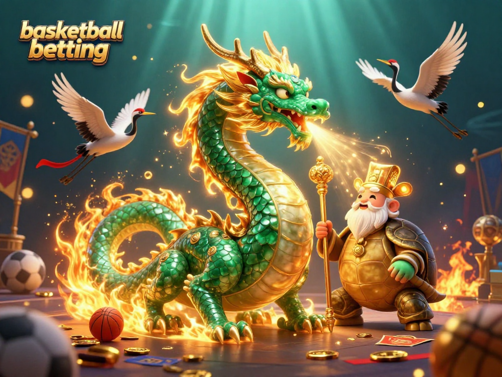 Engage in basketball betting with dynamic 3D icons illustrating strategy, tokens, and energetic atmosphere.