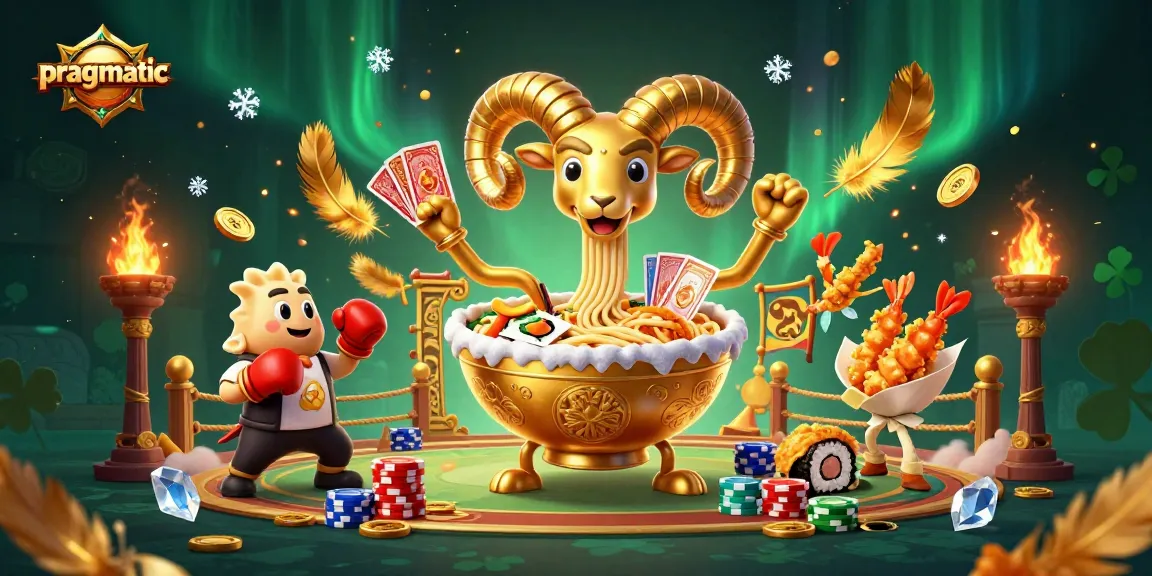 Engage with pragmatic slot games in this vibrant, dynamic casino illustration.