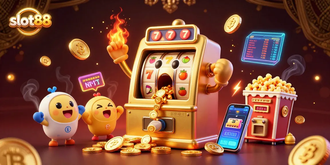 Slot88 memberikan jackpot luar biasa dengan mesin slot dan koin berkilau.