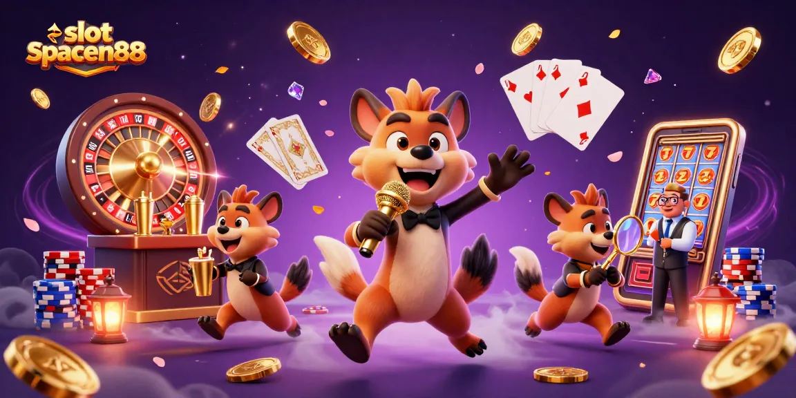 Enjoy the vibrant slot spaceman88 casino experience with hyenas, rich colors, and dynamic gaming elements.