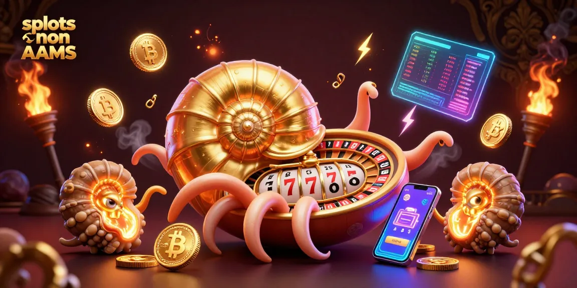 Gioca a slot non AAMS con un nautilus gigante e dettagli dorati in un casinò 3D