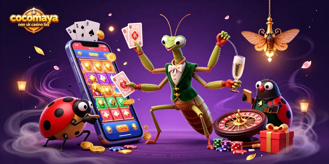 Experience the action with the cocomaya non uk casino list featuring vibrant casino games and animated characters.