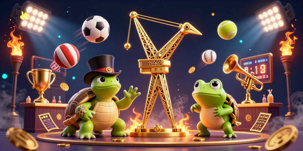Engage with tylekeonhacai through dynamic sports betting excitement, featuring colorful sports balls and characters.