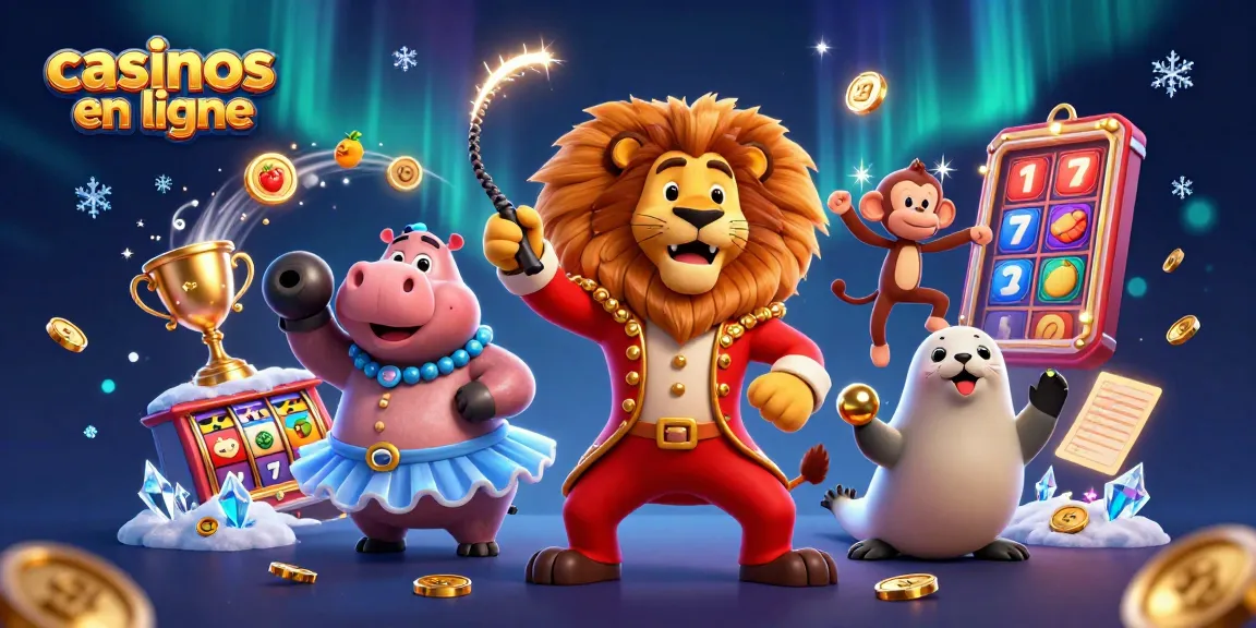 Jouez à des casinos en ligne avec cette illustration dynamique d'animation ludique.