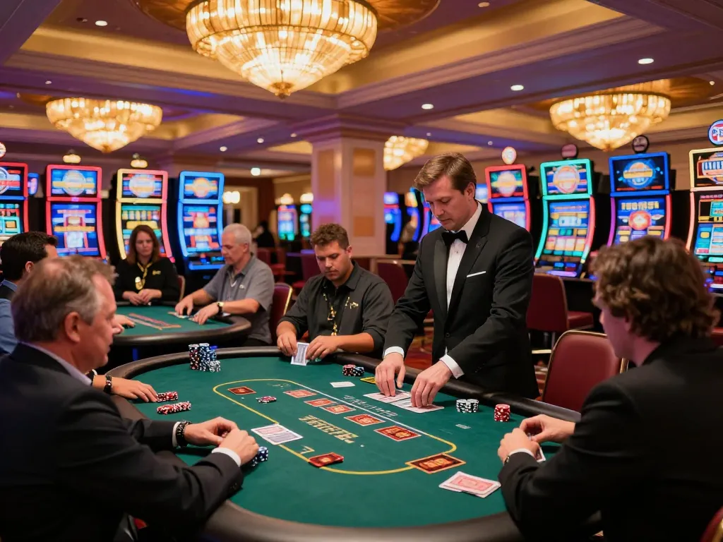 Players experiencing strategic wins at a blackjack table in the luxury setting of an upscale casino, highlighting nano banana 3 capabilities.