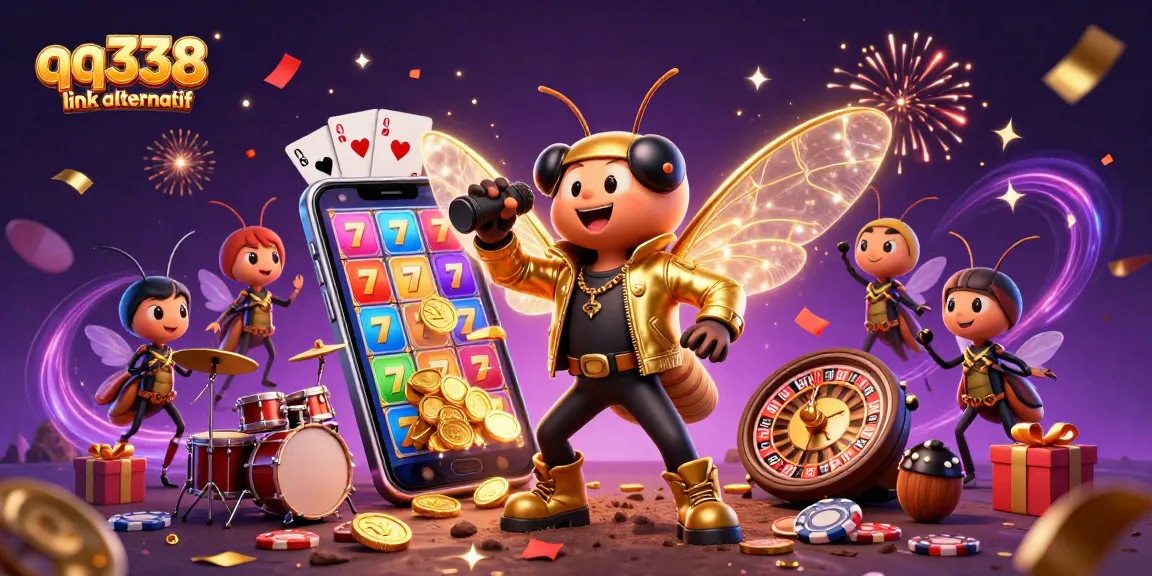 Experience thrilling excitement with the qq338 link alternatif in this captivating 3D casino illustration.