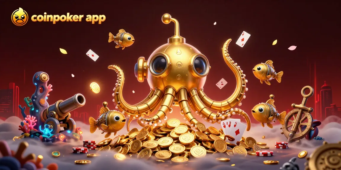 Gioca con la CoinPoker App e scopri un'avventura di poker in un mondo sottomarino ricco di tesori.