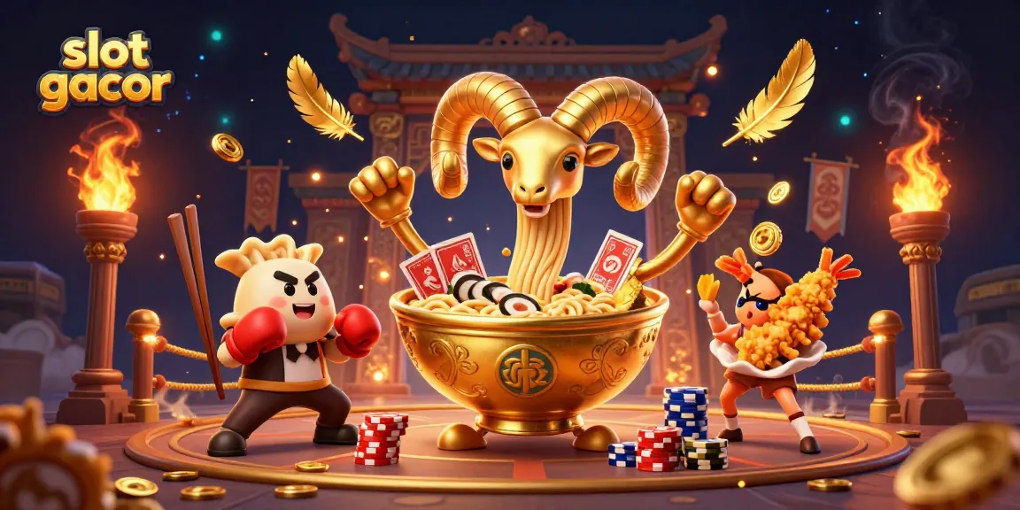 Experience excitement and big wins with slot gacor featuring dynamic characters in a vibrant casino scene.