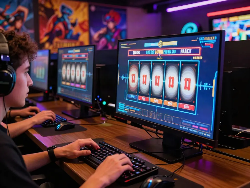 JPTOTO menampilkan mesin jackpot online yang menarik dengan grafik berwarna cerah dan suasana permainan yang menegangkan.