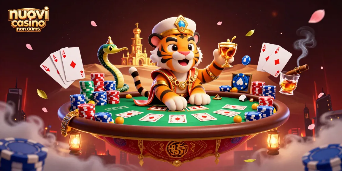 Scopri i nuovi casino non AAMS con l’illustrazione del sultano in un'atmosfera magica e giochi d’azzardo.