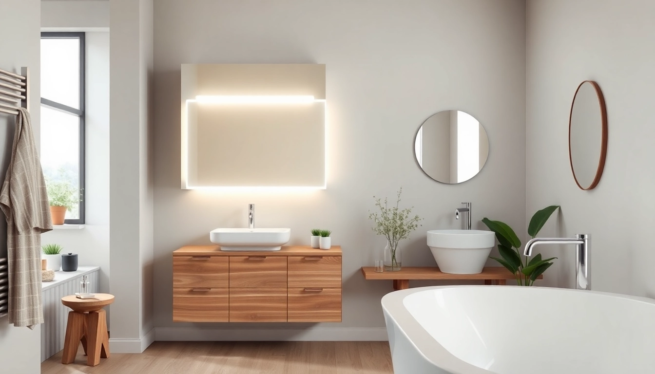 Verleihen Sie Ihrem Bad neuen Glanz mit einem spiegelschrank mit led Beleuchtung für optimalen Komfort.
