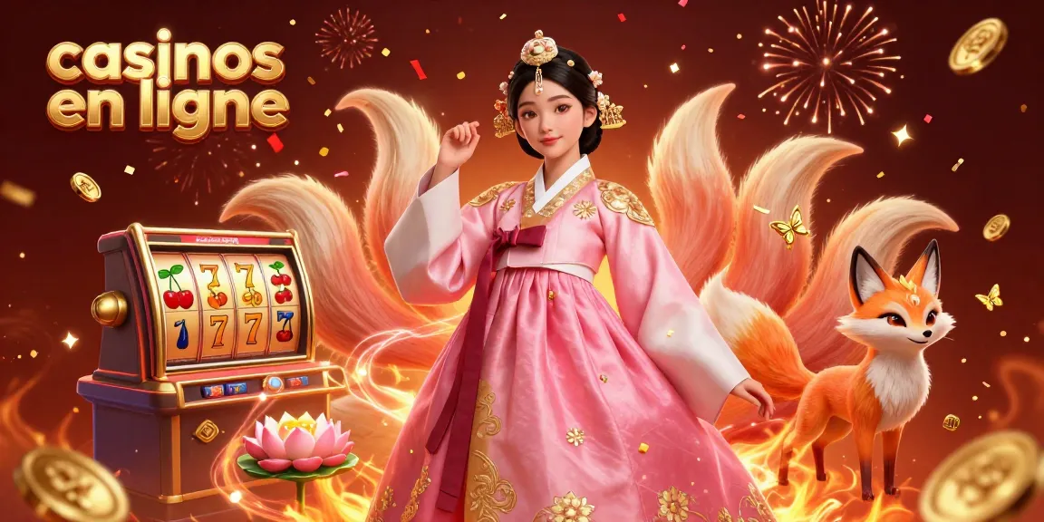 Interagissez avec des casinos en ligne dans une illustration 3D vibrante représentant des personnages chanceux et des éléments de jeu passionnants.