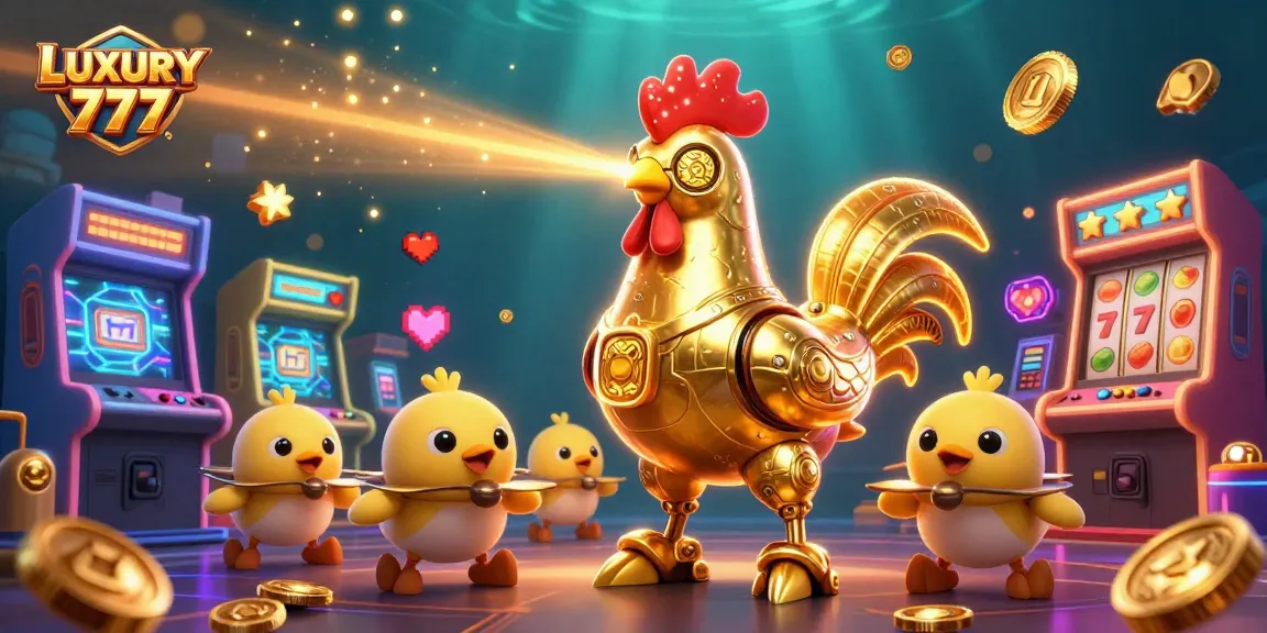 LUXURY 777 menciptakan momen keberuntungan dengan simbol slot dan kemenangan yang bersinar.