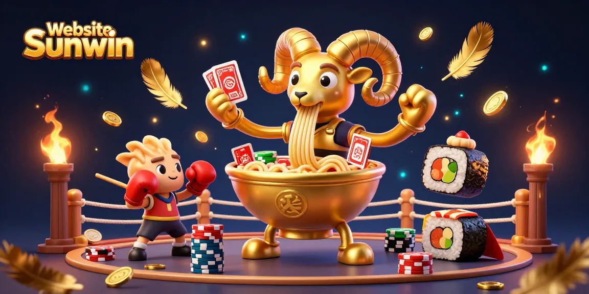 Engage in thrilling gaming with Website Sunwin featuring a lively 3D casino scene.
