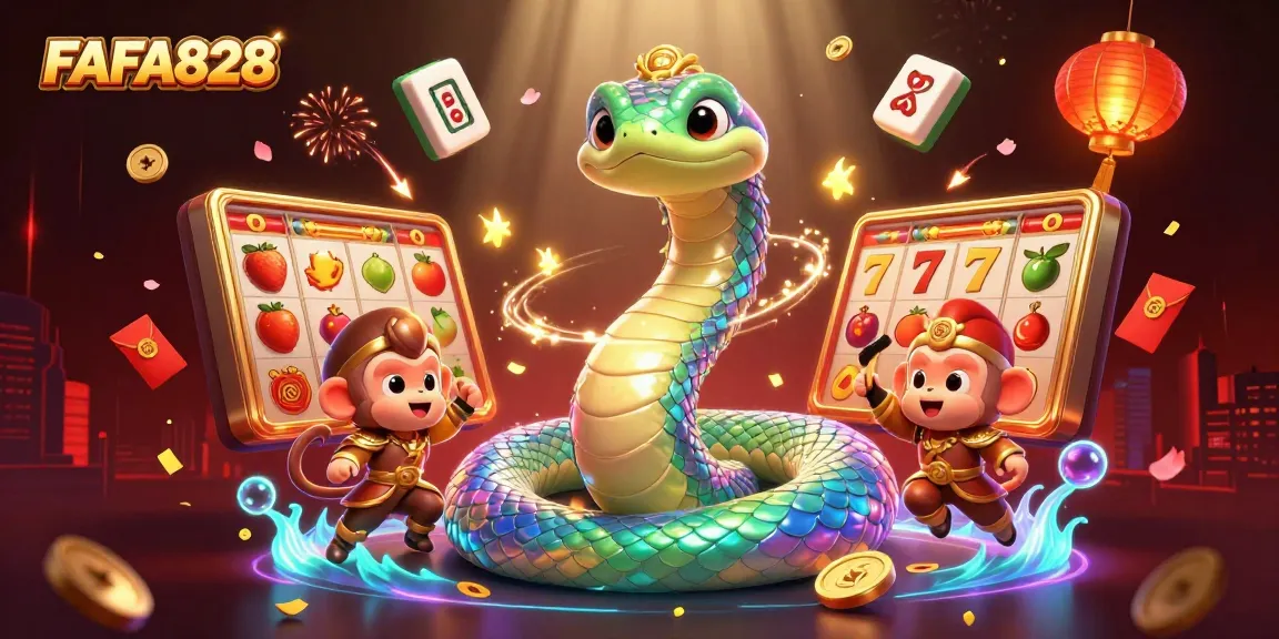 Win exciting jackpots with FAFA828's vibrant 3D gaming adventure scene!