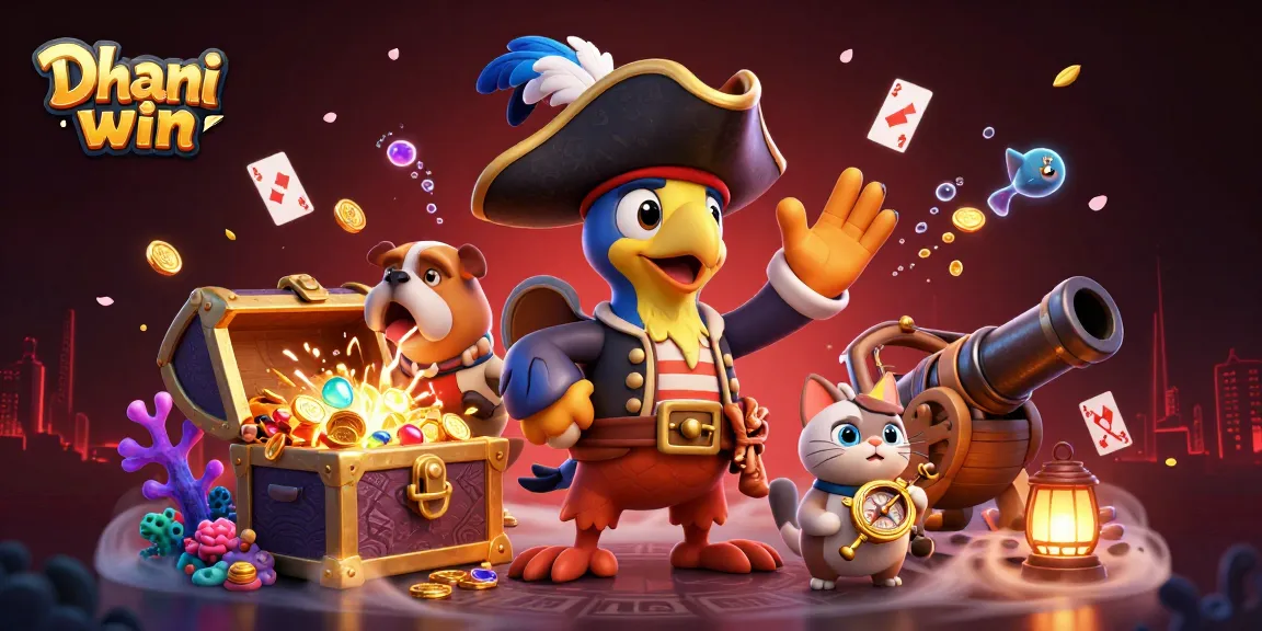 Dhani win players experience thrilling underwater adventures with the pirate team, winning coins