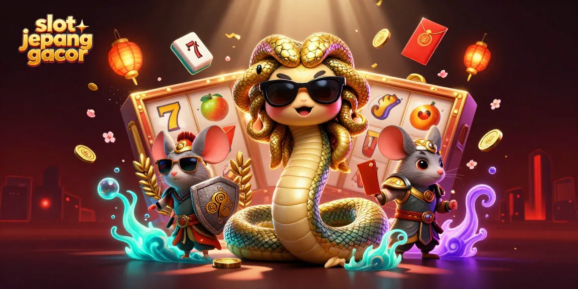 Experience the thrilling action of slot jepang gacor with vibrant 3D illustrations showcasing exciting game elements.