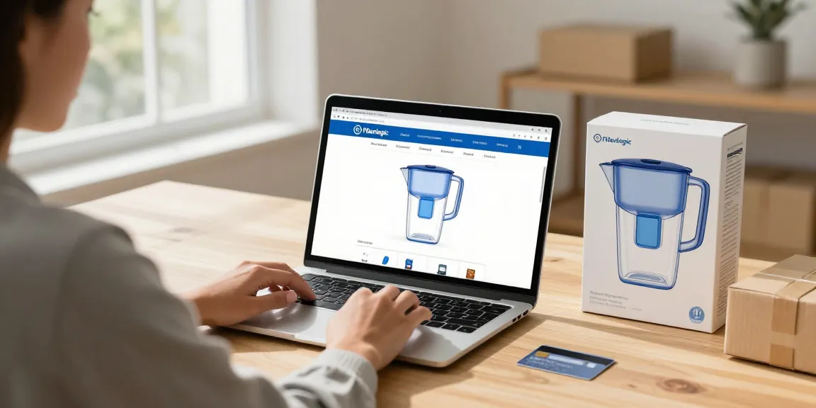 Discover the Filterlogic NSF Certified Pitcher Water Filter for the best online shopping experience in e-commerce platforms.