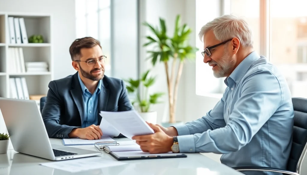 Understand key life insurance options with a professional advisor in a bright office.