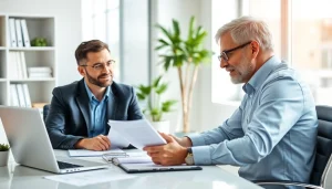 Understand key life insurance options with a professional advisor in a bright office.