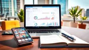 Promote your brand with an effective Instagram smm panel showcased in a modern workspace.