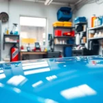 Enhance your vehicle appearance with car detailing near me services showcased in a professional garage.