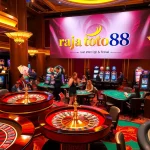 Engage in thrilling casino action at raja toto88 with vibrant tables and lively players.