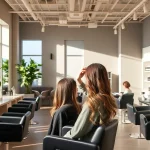 Hair salons san diego showcasing a modern salon interior with stylish decor and professional hair services.