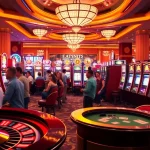 Play thrilling slot deposit 5k games at lively casino filled with excited players.