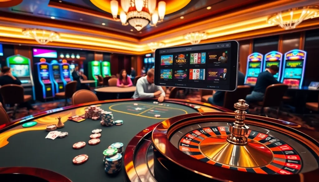 Experience thrilling online gaming at https://soibet.vision/ featuring vibrant casino tables and players.