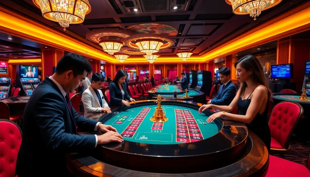 Experience the thrill of j88 gaming at a luxurious casino roulette table.