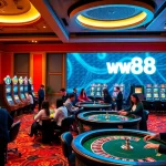 Engaging players enjoying diverse games at ww88 casino with vibrant atmosphere.