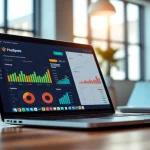 Boost your strategies with hubspot free tools showcased in a dynamic marketing workspace.
