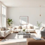 Emphasizing seamless living principles through a bright, inviting interior design.