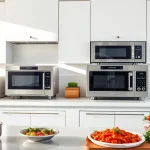 Explore Microwave Oven Sales showcasing modern kitchen appliances and inviting atmospheres.