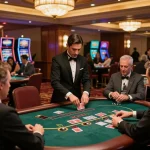 Players enjoying blackjack at QQ88 casino, highlighting strategic gameplay and engaging atmosphere.